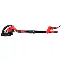   Elektromos falcsiszoló, Burley R7237A-F, piros/fekete, 600 W, 230 V, csiszolótányér: 225 mm, fordulatszám: 600/1500 fordulat/perc, porszívó adapter, állítható nyél