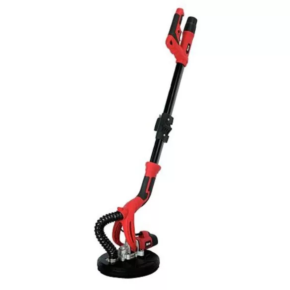 Elektromos falcsiszoló, Burley R7237A-F, piros/fekete, 600 W, 230 V, csiszolótányér: 225 mm, fordulatszám: 600/1500 fordulat/perc, porszívó adapter, állítható nyél
