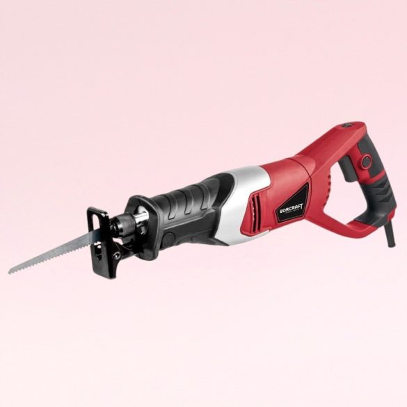 Elektromos orrfűrész, Worcraft RS07-115H, piros/ezüst/fekete, 650 W, 230 V, 800–3000 löket/perc, lökethossz: 20 mm