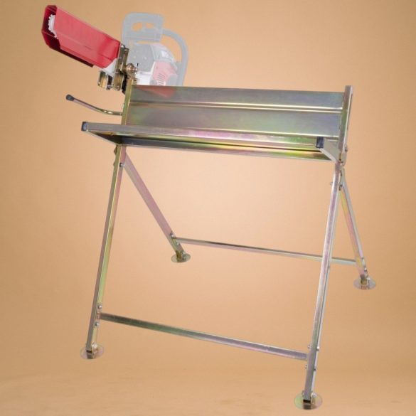 Fafűrészelő állvány, Strend Pro, maximum 120 kg terhelhetőség, láncfűrész-tartóval, fafűrészeléshez