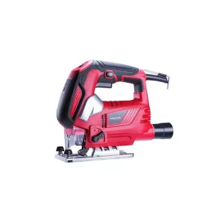 Elektromos szúrófűrész, Worcraft JS08-100A, piros/fekete, 810 W, 0-3000 löket/perc, 0-45° állíható, T-száras befogás