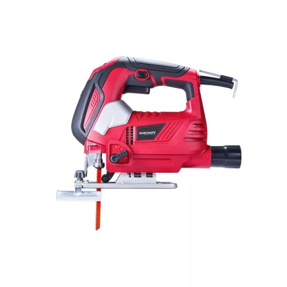 Elektromos szúrófűrész, Worcraft JS08-100A, piros/fekete, 810 W, 0-3000 löket/perc, 0-45° állíható, T-száras befogás