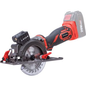 Akkumulátoros körfűrész, Worcraft CMCS-S20LiB ShareSYS, mini, 4 Ah 20 V Li-Ion, 115 mm tárcsa, 5000 fordulat/perc, 42,8 cm vágásmélység, merülővágás