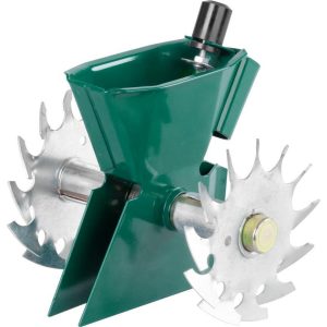 Kézi vetőgép, Strend Pro Garden, zöld, acél, egysoros, állítható adagolás, 3 lyukméret: 1,5 / 3,5 / 5 mm, kisebb területekhez, üvegházakhoz