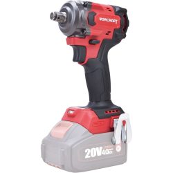   Akkumulátoros ütvecsavarozó, Worcraft CIW-S20LiB-450 ShareSYS, piros/fekete, 450 Nm, 20 V Li-Ion, akkumulátor és töltő nélkül
