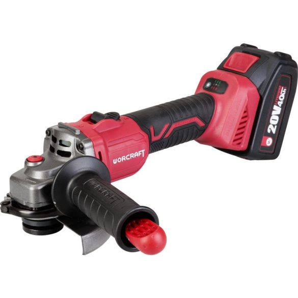 Akkumulátoros szerszámgépkészlet, Worcraft XCUBE003 ShareSYS Toolbox készlet, CAG-S20LiBS-125 sarokcsiszoló, 125 mm tárcsa + 2 x 4,0 Ah akkumulátor + töltő, 8 literes Toolbox