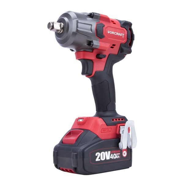 Akkumulátoros szerszámgépkészlet, Worcraft XCUBE006 ShareSYS Toolbox készlet, ütvecsavarozó 20 V, 850 Nm, szénkefe nélküli, Autostop + 2 x 4,0 Ah akkumulátor + töltő, Toolbox