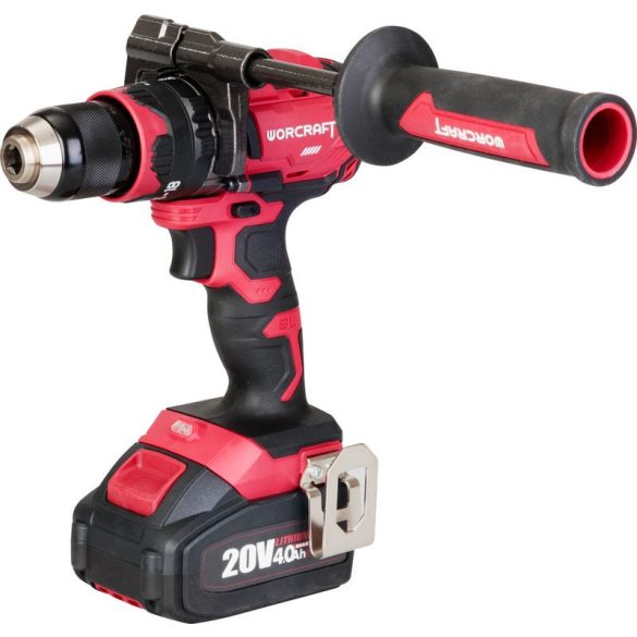 Akkumulátoros szerszámgépkészlet, Worcraft XCUBE004 ShareSYS Toolbox készlet, CHD-S20LiBH csavarbehajtó 20 V, szénkefe nélküli + 1 x 4,0 Ah akkumulátor + töltő, 8 literes Toolbox