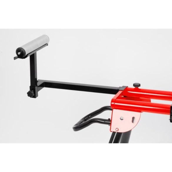 Gérvágó fűrész állvány, Strend Pro Premium, 104–250 x 79 x 82–98 cm, acél, összecsukható, állítható, görgős, maximum 150 kg teherbírás