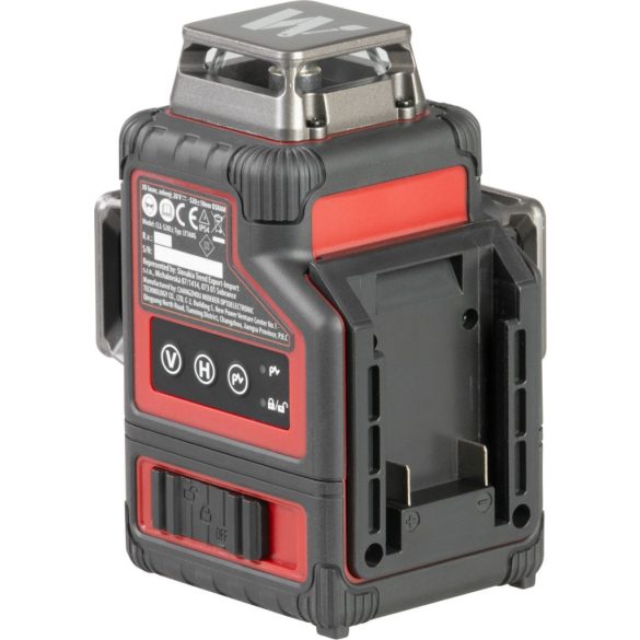 Keresztlézer, Worcraft XCUBE026, zöld sugár, 3 x 360°, automatikus önszintezés, IP54, 30 m (50 m érzékelővel), ShareSYS 20 V, akkumulátor nélkül