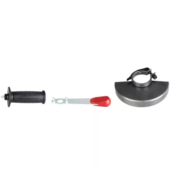 Akkumulátoros sarokcsiszoló, Worcraft CAG-S20LiBS-125 ShareSYS, piros/fekete, 125 mm, 20 V Li-Ion, 8500 fordulat/perc, gyorskioldó, akkumulátor és töltő nélkül