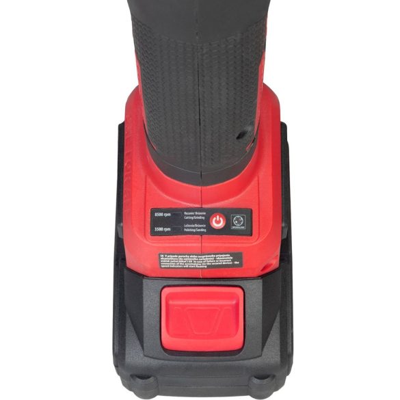 Akkumulátoros sarokcsiszoló, Worcraft CAG-S20LiBS-115 ShareSYS, piros/fekete, 115 mm, 20 V Li-Ion, 8500 fordulat/perc, gyorskioldó, akkumulátor és töltő nélkül