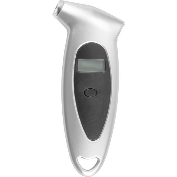 Gumiabroncs nyomásmérő, Strend Pro Airtool DT-3, ezüst, digitális, akkumulátoros, automatikus kalibrálás, skálaválasztás (psi, bar, mm), ±0,5 psi pontosság