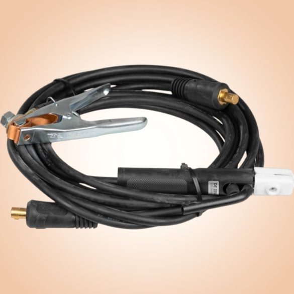 Földelő hegesztőkábel, Strend Pro 116014, fekete, elektródafogóval, 5–180 A földelőkapocs, hegesztőgéphez