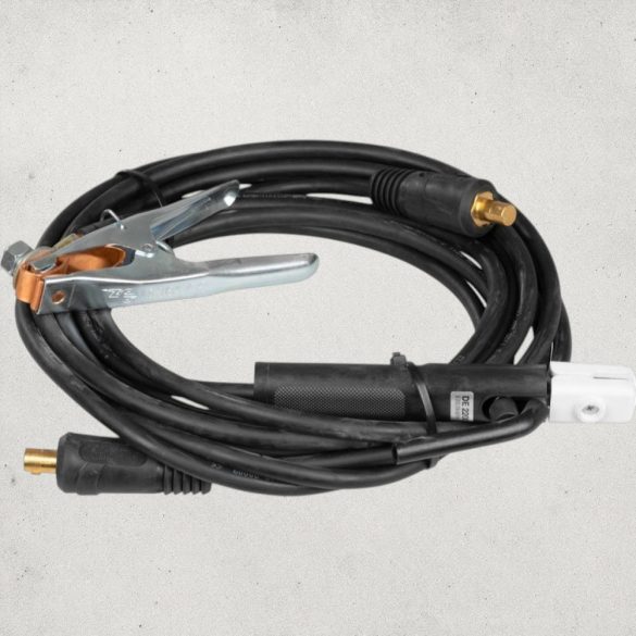 Földelő hegesztőkábel, Strend Pro 116014, fekete, elektródafogóval, 5–180 A földelőkapocs, hegesztőgéphez