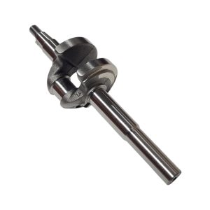 Fűnyíró főtengely, Strend Pro Garden QL51PD-196 benzinmotoros fűnyíróhoz, ezüstszürke, 6. számú pótalkatrész, gyári, edzett acél, CNC megmunkált, precíz kiegyensúlyozású