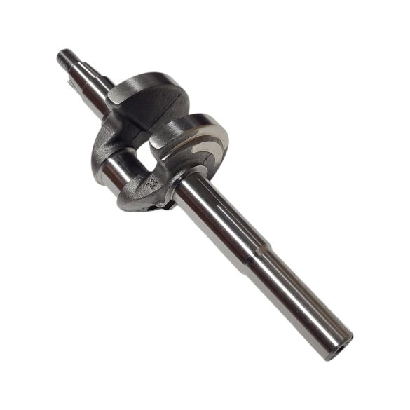 Fűnyíró főtengely, Strend Pro Garden QL51PD-196 benzinmotoros fűnyíróhoz, ezüstszürke, 6. számú pótalkatrész, gyári, edzett acél, CNC megmunkált, precíz kiegyensúlyozású