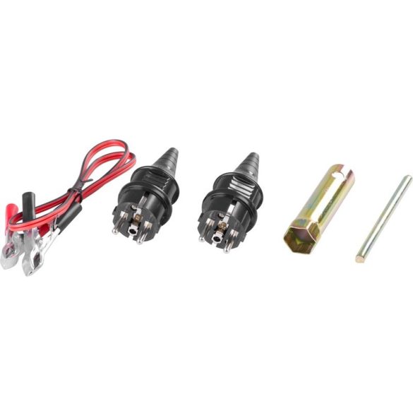 Benzinmotoros áramfejlesztő, Strend Pro Garden KM2500-A, piros/fekete, 4000 W, benzinmotoros, teljesítmény: 2,3/2,1 kW, üzemanyagtartály: 15 l, kimenetek: 2 × 230 V AC, 1 × 12 V DC, 96 dB, AVR