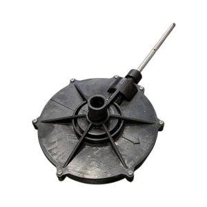 Szórókocsi hajtómű, Strend Pro Garden Goodfarm 411 kézi szórókocsihoz, fekete, műanyag burkolat, acél tengely