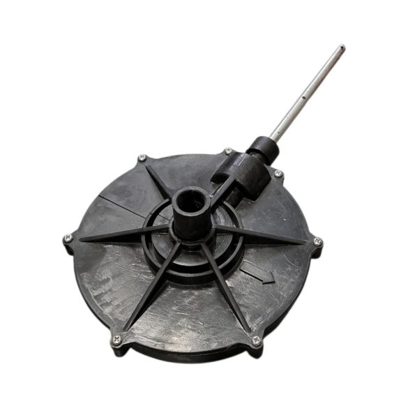 Szórókocsi hajtómű, Strend Pro Garden Goodfarm 411 kézi szórókocsihoz, fekete, műanyag burkolat, acél tengely