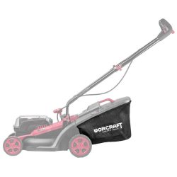   Fűnyíró fűgyűjtő alkatrész, Worcraft CLM-S40Li akkumulátoros fűnyíróhoz, fekete, 77. számú pótalkatrész