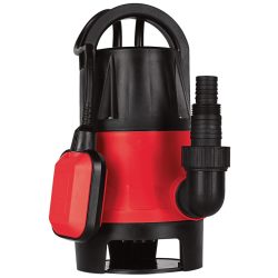   Elektromos búvárszivattyú, Strend Pro Garden MW400, piros/fekete, 400 W, 10 m kábel, maximális emelőmagasság: 5 m, 125 l/perc, IPX8, tiszta és enyhén szennyezett vízhez