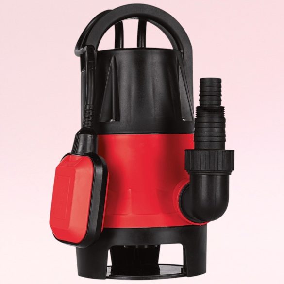 Elektromos búvárszivattyú, Strend Pro Garden MW750 piros/fekete, 750 W, 10 m kábel, maximális emelőmagasság: 8 m, 208 l/perc, IPX8, tiszta vízhez és szennyvízhez, úszókapcsolós