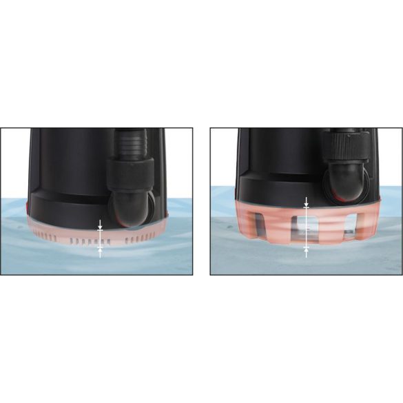 Elektromos búvárszivattyú, Strend Pro Garden MC900E, piros/fekete, 900 W, 10 m kábel, 300 l/perc, IP68, úszókapcsolós, tiszta vízhez és szennyvízhez