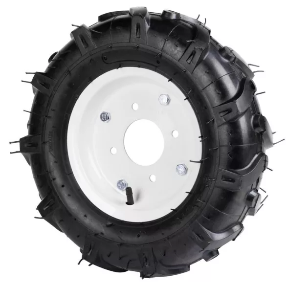 Kapálógép kerék, Worcraft WPLM112 benzinmotoros kapálógéphez, 1 pár, 7,5 cm széles, 32 cm átmérő, felfújható