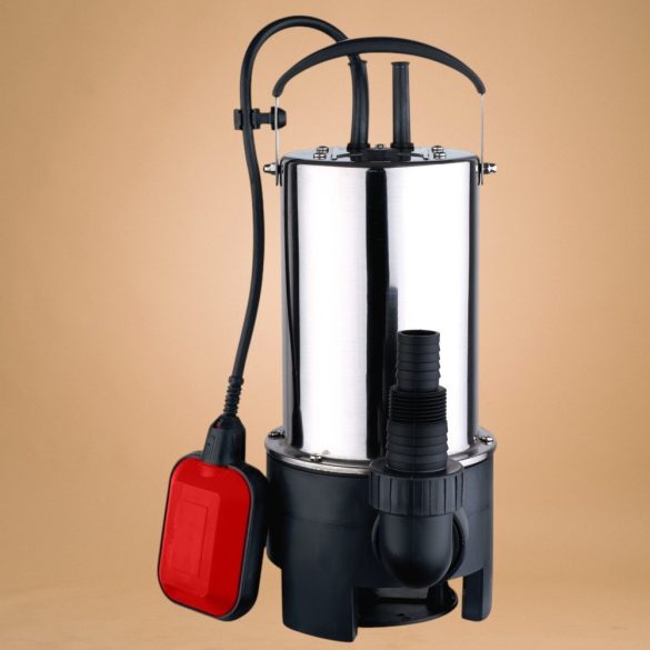 Elektromos búvárszivattyú, Strend Pro Garden MV1100, ezüst/fekete, 1000 W, 10 m kábel, maximális emelőmagasság: 8,5 m, 233 l/perc, szennyvízhez, úszókapcsolós