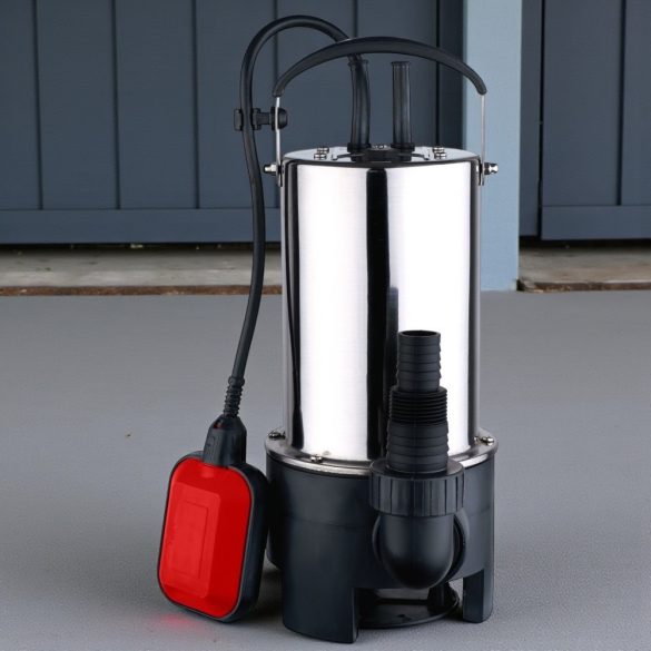 Elektromos búvárszivattyú, Strend Pro Garden MV1100, ezüst/fekete, 1000 W, 10 m kábel, maximális emelőmagasság: 8,5 m, 233 l/perc, szennyvízhez, úszókapcsolós