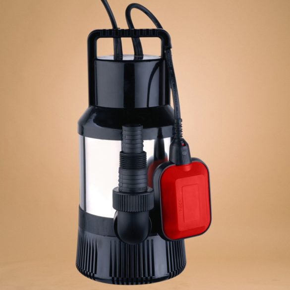 Elektromos búvárszivattyú, Strend Pro Garden MQ1200, ezüst/fekete, 1100 W, 10 m kábel, maximális emelőmagasság: 35 m, 90 l/perc, tiszta vízhez, úszókapcsolós