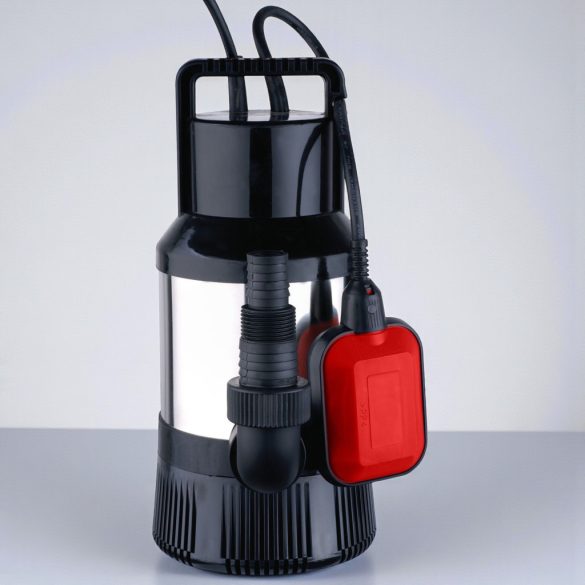 Elektromos búvárszivattyú, Strend Pro Garden MQ1200, ezüst/fekete, 1100 W, 10 m kábel, maximális emelőmagasság: 35 m, 90 l/perc, tiszta vízhez, úszókapcsolós