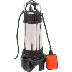   Elektromos búvárszivattyú, Strend Pro SCV1100, fekete/ezüst, 1100 W, 8 m kábel, maximális emelőmagasság: 10 m, 375 l/perc, IPX8, szennyvízhez, úszókapcsolós, késes