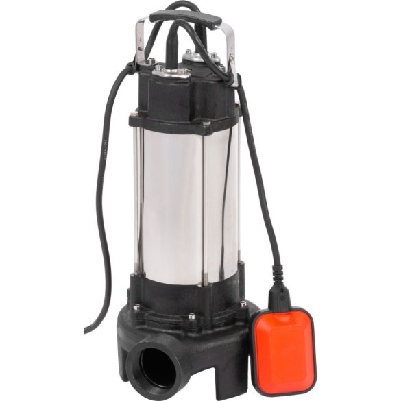 Elektromos búvárszivattyú, Strend Pro SCV1100, fekete/ezüst, 1100 W, 8 m kábel, maximális emelőmagasság: 10 m, 375 l/perc, IPX8, szennyvízhez, úszókapcsolós, késes