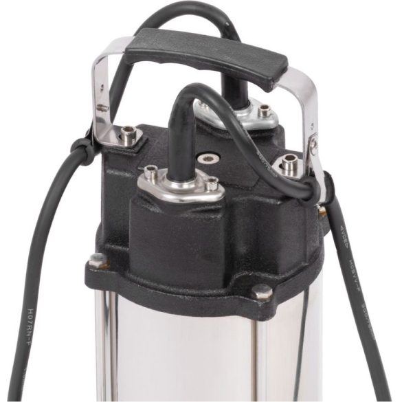 Elektromos búvárszivattyú, Strend Pro SCV1100, fekete/ezüst, 1100 W, 8 m kábel, maximális emelőmagasság: 10 m, 375 l/perc, IPX8, szennyvízhez, úszókapcsolós, késes