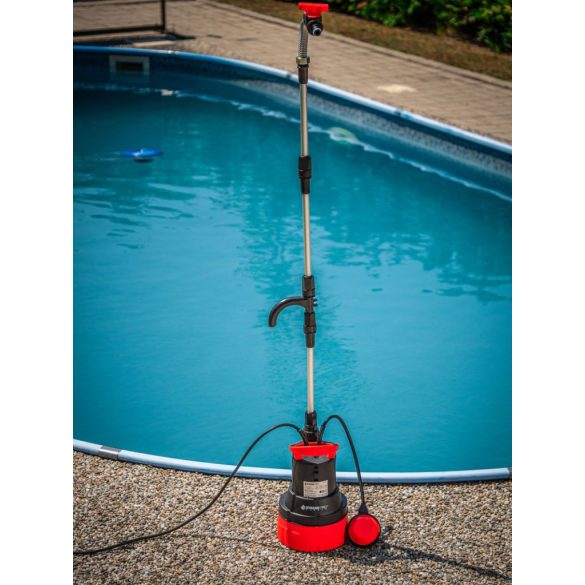 Elektromos búvárszivattyú és hordószivattyú, Strend Pro Garden MR2500, 350 W, 10 m kábel, maximális emelőmagasság: 11 m, 92 l/perc, kúthoz, hordóhoz, medencéhez, tiszta és klóros vízhez