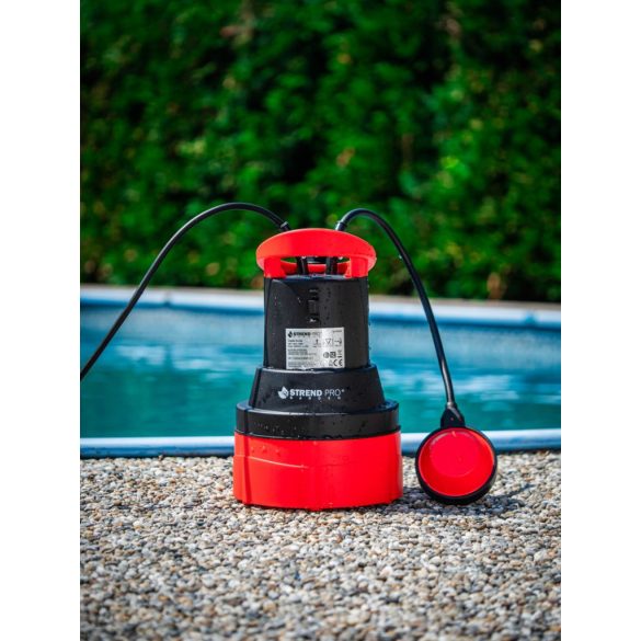 Elektromos búvárszivattyú és hordószivattyú, Strend Pro Garden MR2500, 350 W, 10 m kábel, maximális emelőmagasság: 11 m, 92 l/perc, kúthoz, hordóhoz, medencéhez, tiszta és klóros vízhez