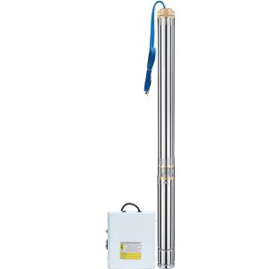 Elektromos búvárszivattyú, Strend Pro Garden SD47/17, ezüst, 1100 W, kúthoz, 20 m kábel, maximális emelőmagasság: 126 m, 3300 l/perc, IP68, tiszta vízhez