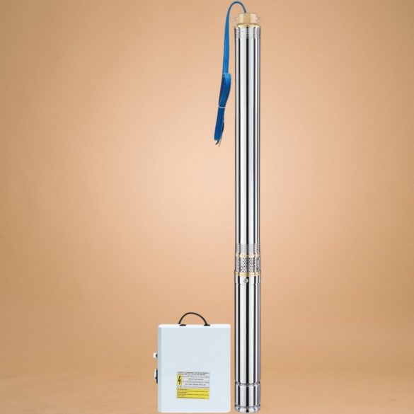 Elektromos búvárszivattyú, Strend Pro Garden SD47/17, ezüst, 1100 W, kúthoz, 20 m kábel, maximális emelőmagasság: 126 m, 3300 l/perc, IP68, tiszta vízhez