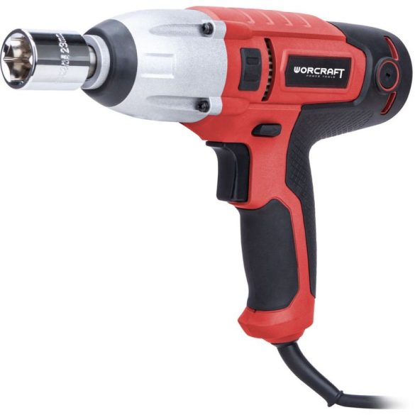 Elektromos ütvecsavarozó, Worcraft IW-500, piros/fekete/ezüst, 450 W, 400 Nm, 230 V, 0-3300 fordulat/perc, 0-3300 ütés/perc