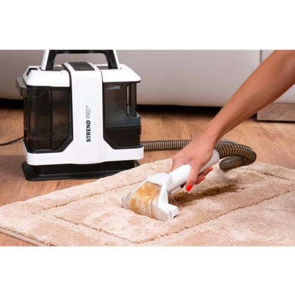 Elektromos szőnyegtisztító, Strend Pro W05, fehér/fekete, 45 W, 11 kPa, tartály: 1080 ml + 800 ml, folttisztító, 5 m kábel, 1,2 m szívótömlő