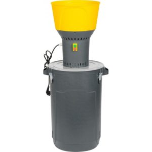 Gabonadaráló, Strend Pro Garden, szürke, 60 l, 1300 W, elektromos, 5 db cserélhető szita: 2, 3, 4, 6, 8 mm, túlmelegedés elleni védelem, akár 400 kg/óra