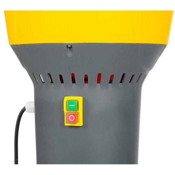 Gabonadaráló, Strend Pro Garden, szürke, 60 l, 1300 W, elektromos, 5 db cserélhető szita: 2, 3, 4, 6, 8 mm, túlmelegedés elleni védelem, akár 400 kg/óra