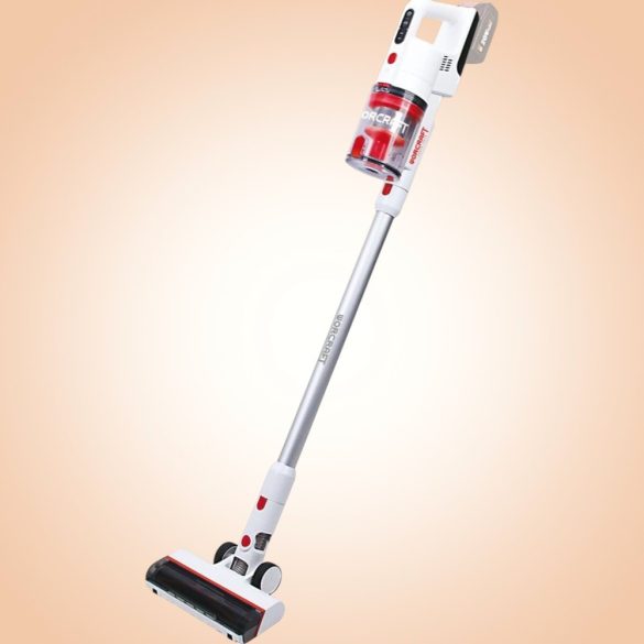 Akkumulátoros állóporszívó, Worcraft CPVC-S20LiB ShareSYS, fehér, 15–20 kPa, tartály: 1200 ml, 20 V Li-Ion, 4,0 Ah, akkumulátor és töltő nélkül