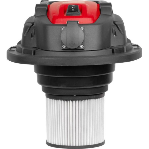 Ipari száraz-nedves porszívó, Strend Pro MWD206S, ezüst/fekete, 1200 W, tartály: 30 l, HEPA szűrő, rozsdamentes acél tartály