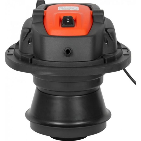 Ipari száraz-nedves porszívó, Strend Pro MWD211/3v1, ezüst/fekete, 1600 W, tartály: 20 l, szőnyegtisztító funkcióval, rozsdamentes acél tartály