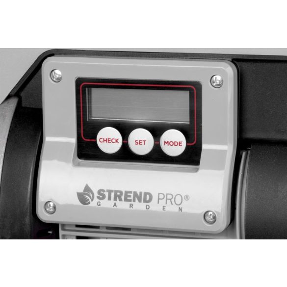 Elektromos kerti szivattyú, Strend Pro Garden HWA850, szürke/fekete, 850 W, 1 m kábel, maximális emelőmagasság 38 m, 60 l/perc, tiszta és klóros vízhez, LCD kijelző