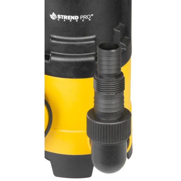 Elektromos iszapszivattyú, Strend Pro Garden ZSPW400-D, sárga/fekete, 400 W, 10 m kábel, maximális emelőmagasság: 5 m, 133 l/perc, szennyvízhez, úszókapcsolós, 35 mm szemcseméretig