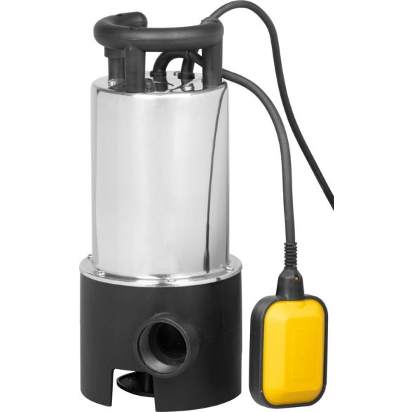 Elektromos búvárszivattyú, Strend Pro Garden NSPW1100-INOX3, ezüst, 1100 W, 10 m kábel, 333 l/perc, szennyvízhez, úszókapcsolós